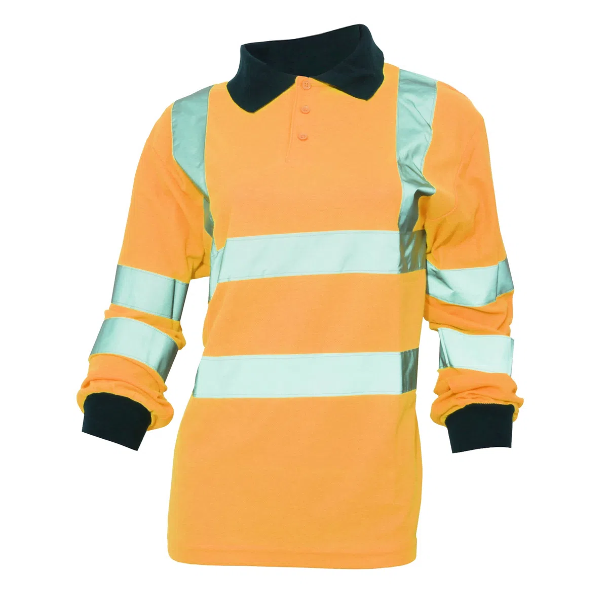 Yoko - Polo/Camisa de Seguridad de Manga Larga de Alta Visibilidad (Tallas Grandes hasta 6XL) para Mujer señora - Trabajar/Reflectante (Paquete de 2) (5XL) (Amarillo Fluorescente)