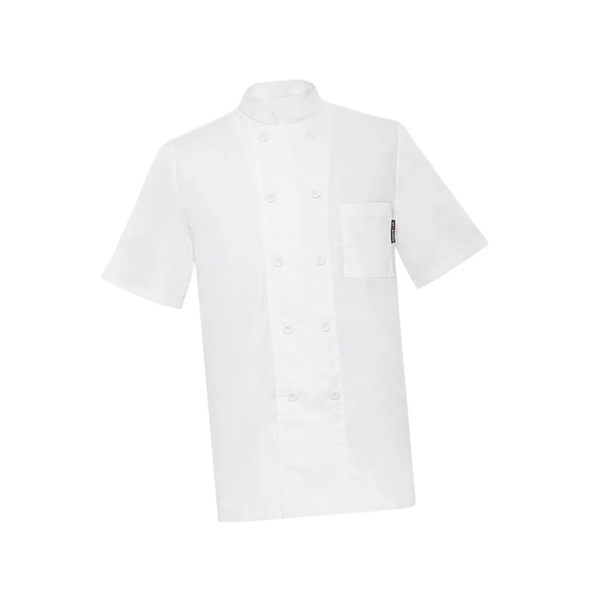 Holibanna Chaqueta De Chef Unisex De Manga Corta XXL Cuello y Cierre De Botones Uniforme Doble Botonadura para Hotel Cocina