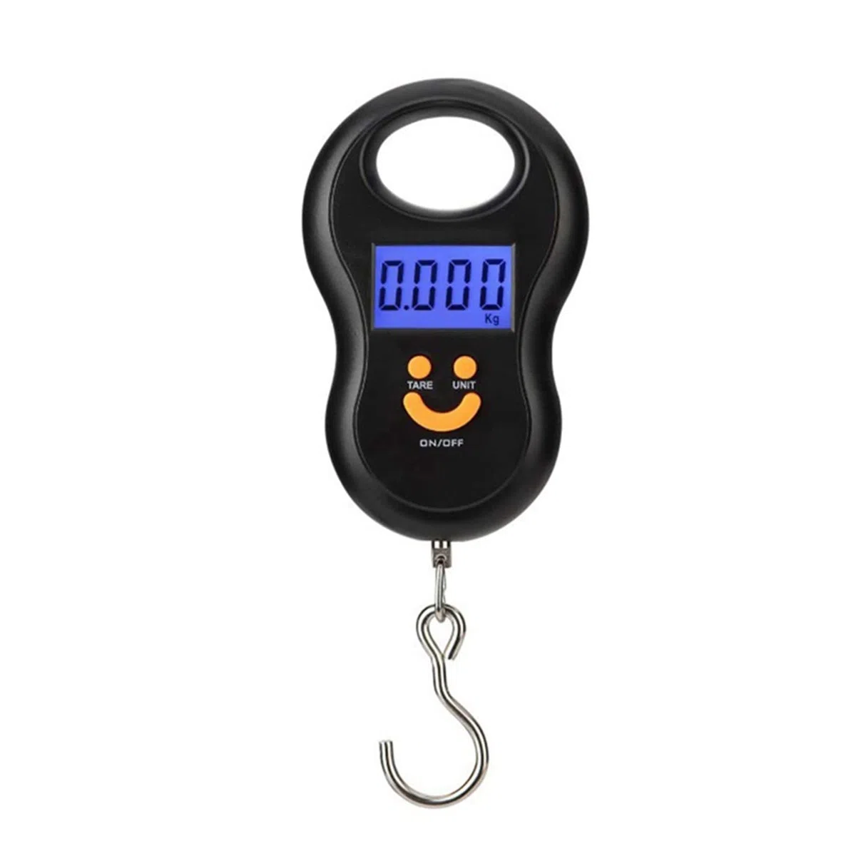 szc Balanzas for Peso Corporal Portátil 50Kg 10g Balanza Colgante Balanza Digital Retroiluminación Pesos de Pesca Electrónicos Balanza de Bolsillo 40kg 100g Balanzas de Equipaje Negro Básculas