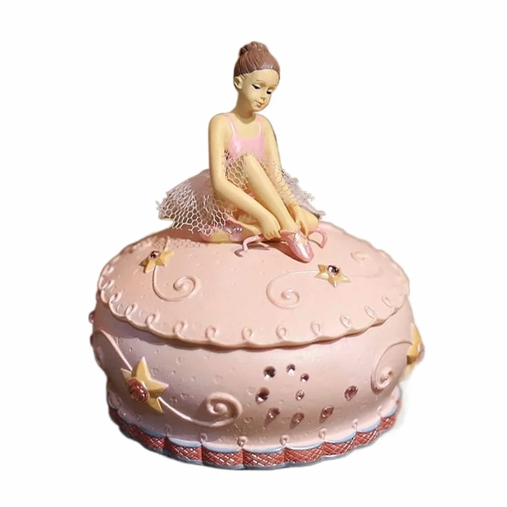Caja Musical Personalizada Joyero Musical para niña con cajones Joyero Musical de Bailarina Diseño Rosa Regalos de cumpleaños. Cajita de Musica