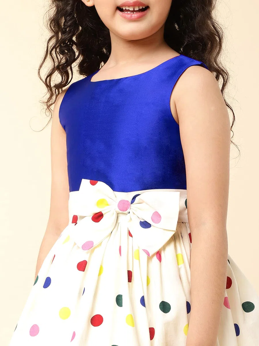 A.T.U.N. (ALL THINGS UBER NICE) Vestido skater de algodón a rayas sin mangas con doble lazo para niñas para fiestas y ocasiones especiales