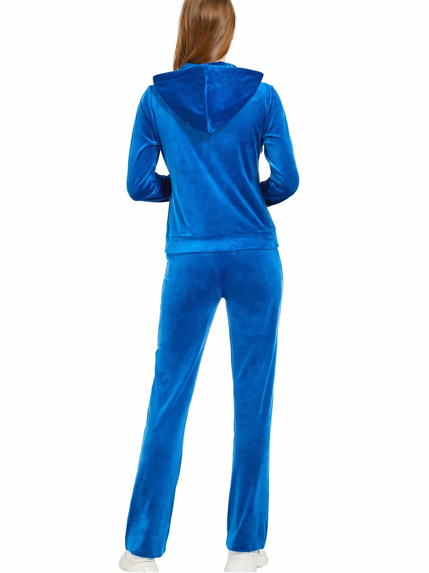 Woolicity Conjunto Chándal para Mujer Terciopelo Conjuntos Deportivos Chaquetas Sudadera con Cremallera y Pantalones Trajes de 2 Piezas