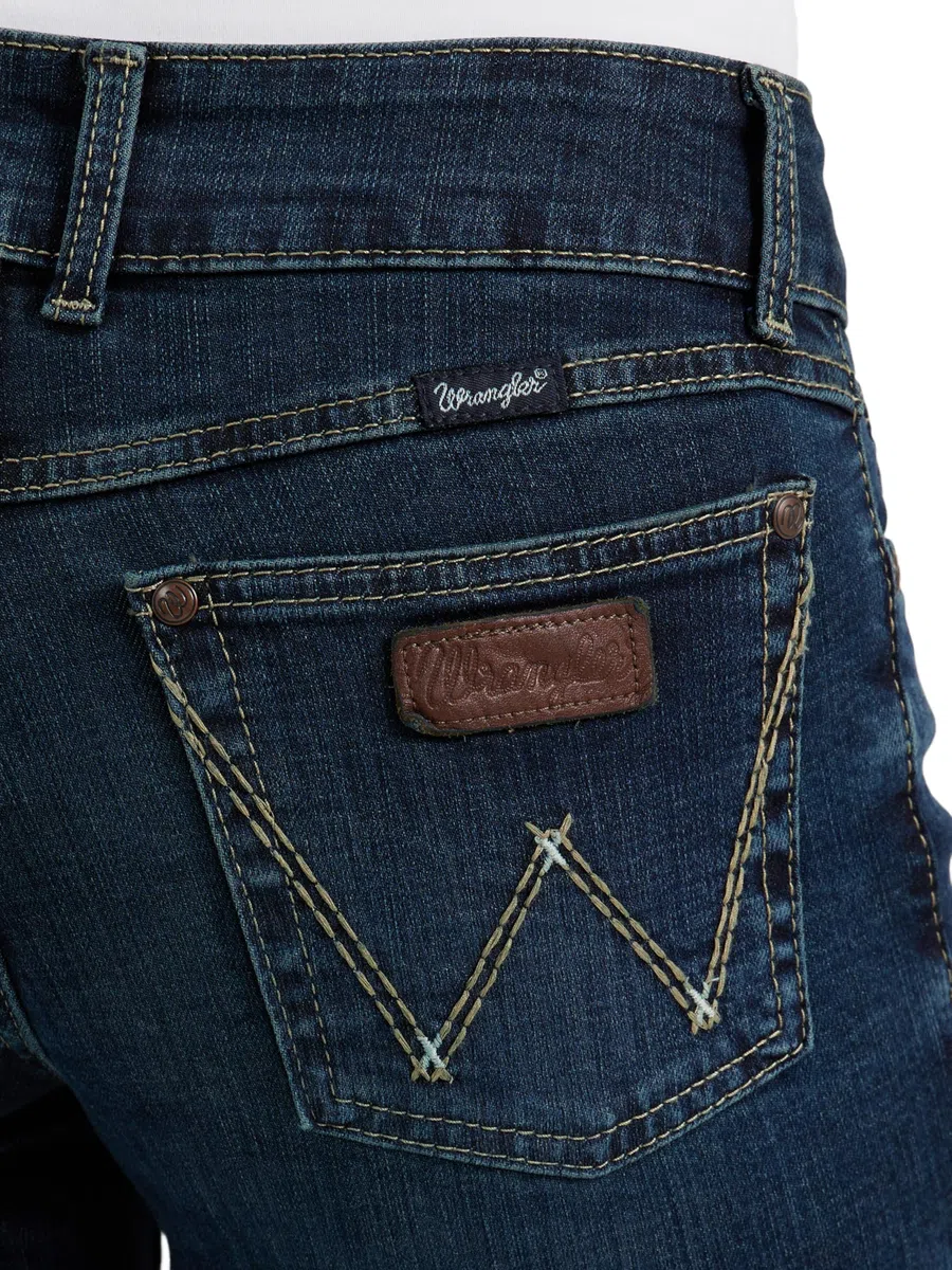 Wrangler Western Mid Rise Stretch Boot Cut Jean - Jeans Mujer