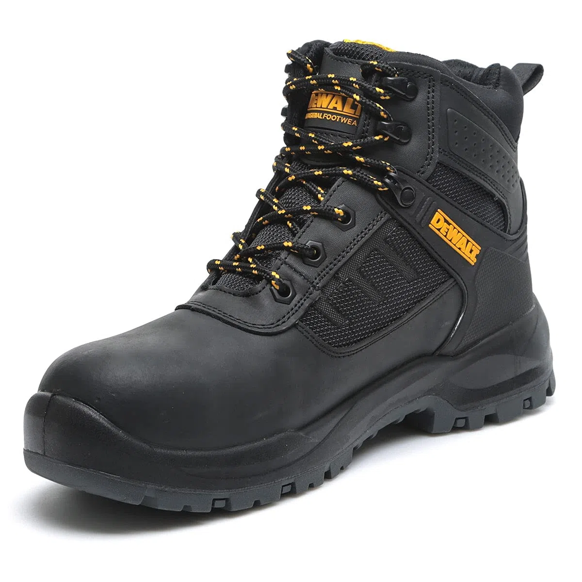 DEWALT Douglas - Botas de seguridad impermeables con punta de acero para hombre, talla 43, color negro