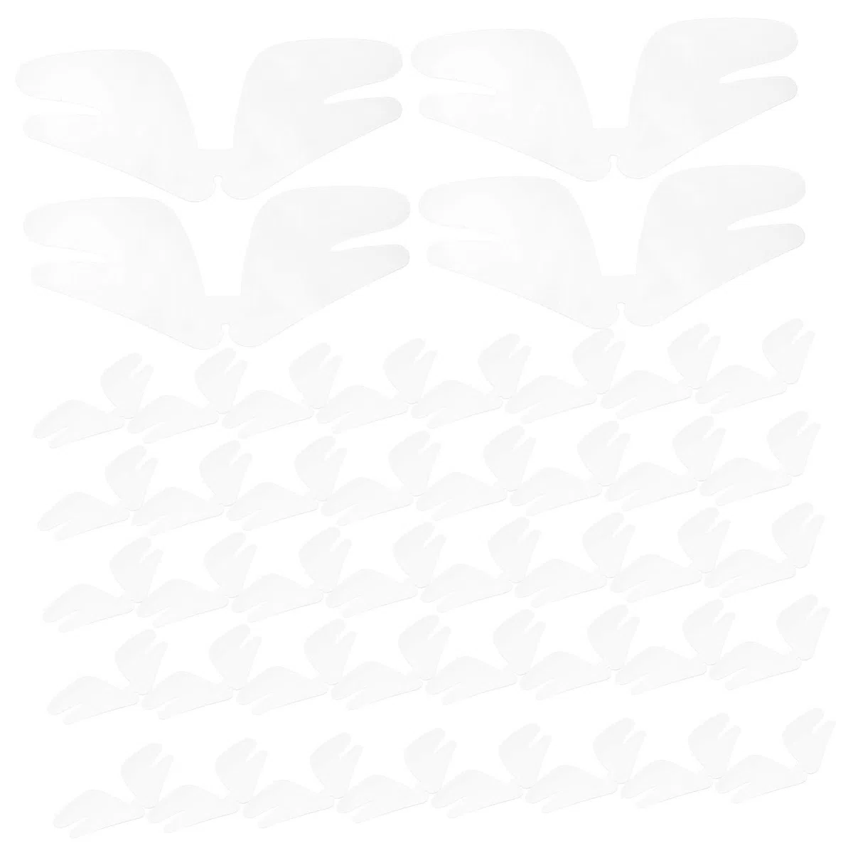 Veemoon Tirantes Transparentes Para El Cuello Refuerzo Zafle De Camisa Soporte De Cuello Para Camisas De Vestir Moldeador De Cuello Para Camisas De Hombre El Plastico