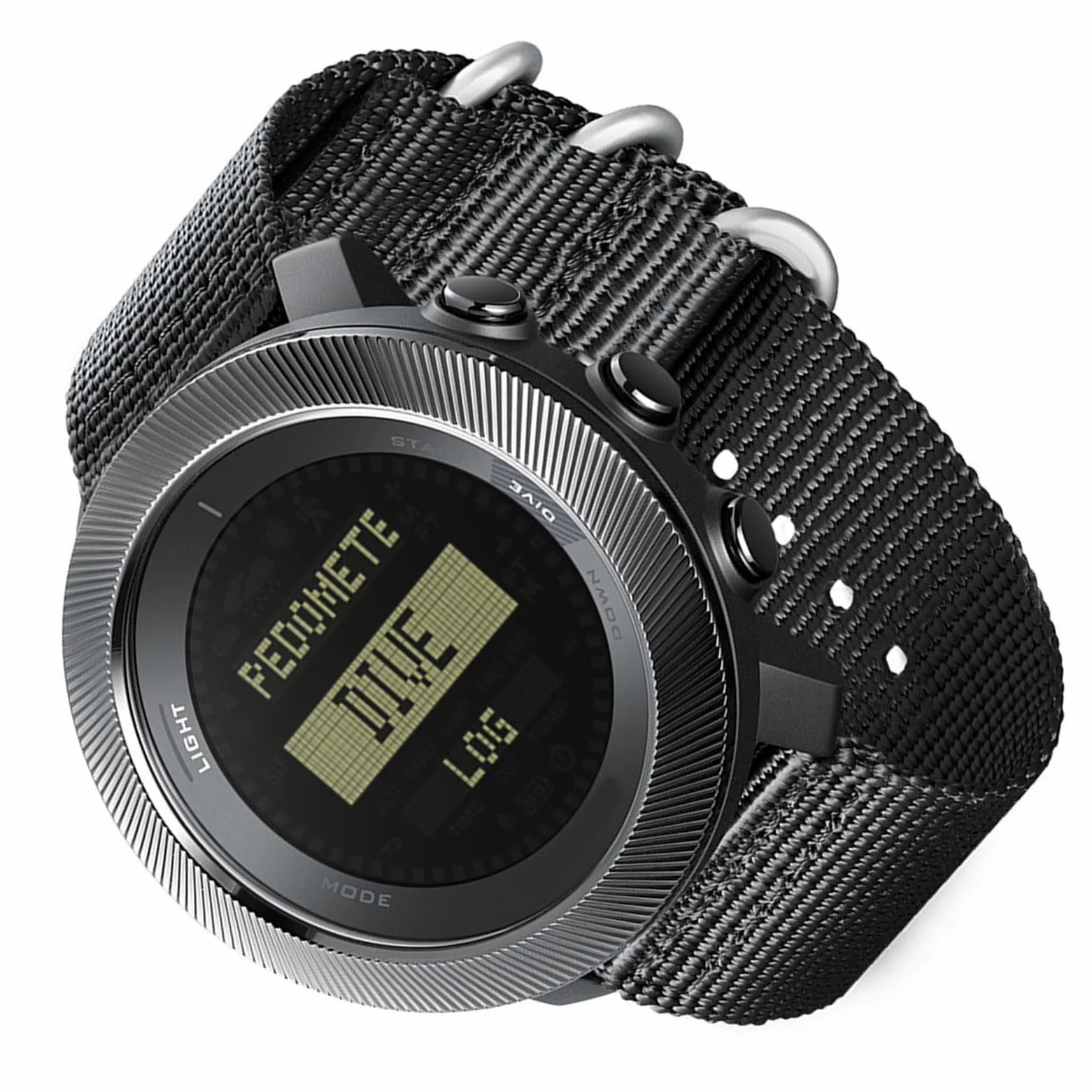 Garsent Reloj Deportivo Digital Profesional para Hombre con Retroiluminación LED y Brújula para Buceo Al Aire Cronómetro Resistente Al Agua de 100 M Contador de Pasos