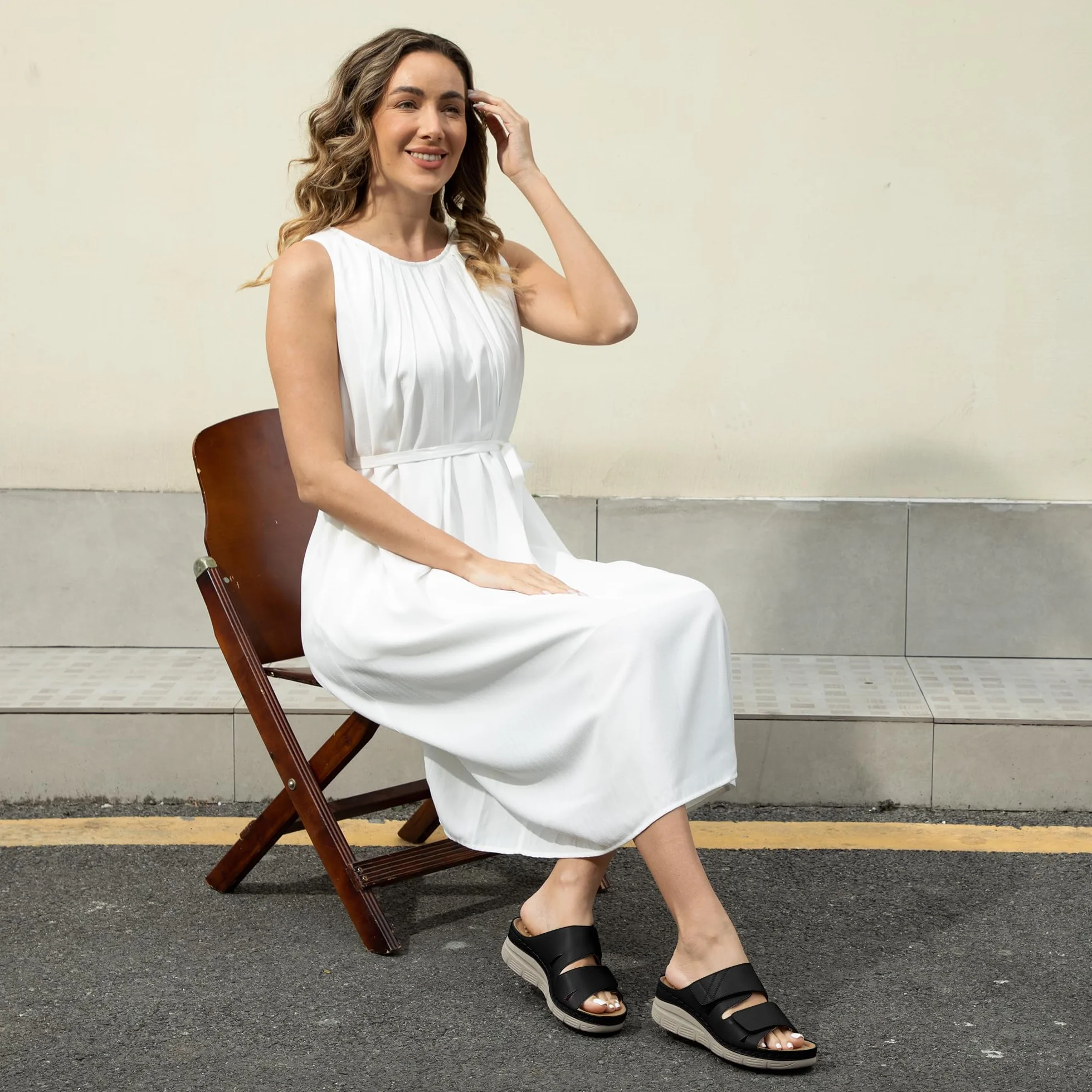 Ortho + Rest Sandalias ortopédicas para mujer con soporte para el arco Sandalias ortopédicas para caminar