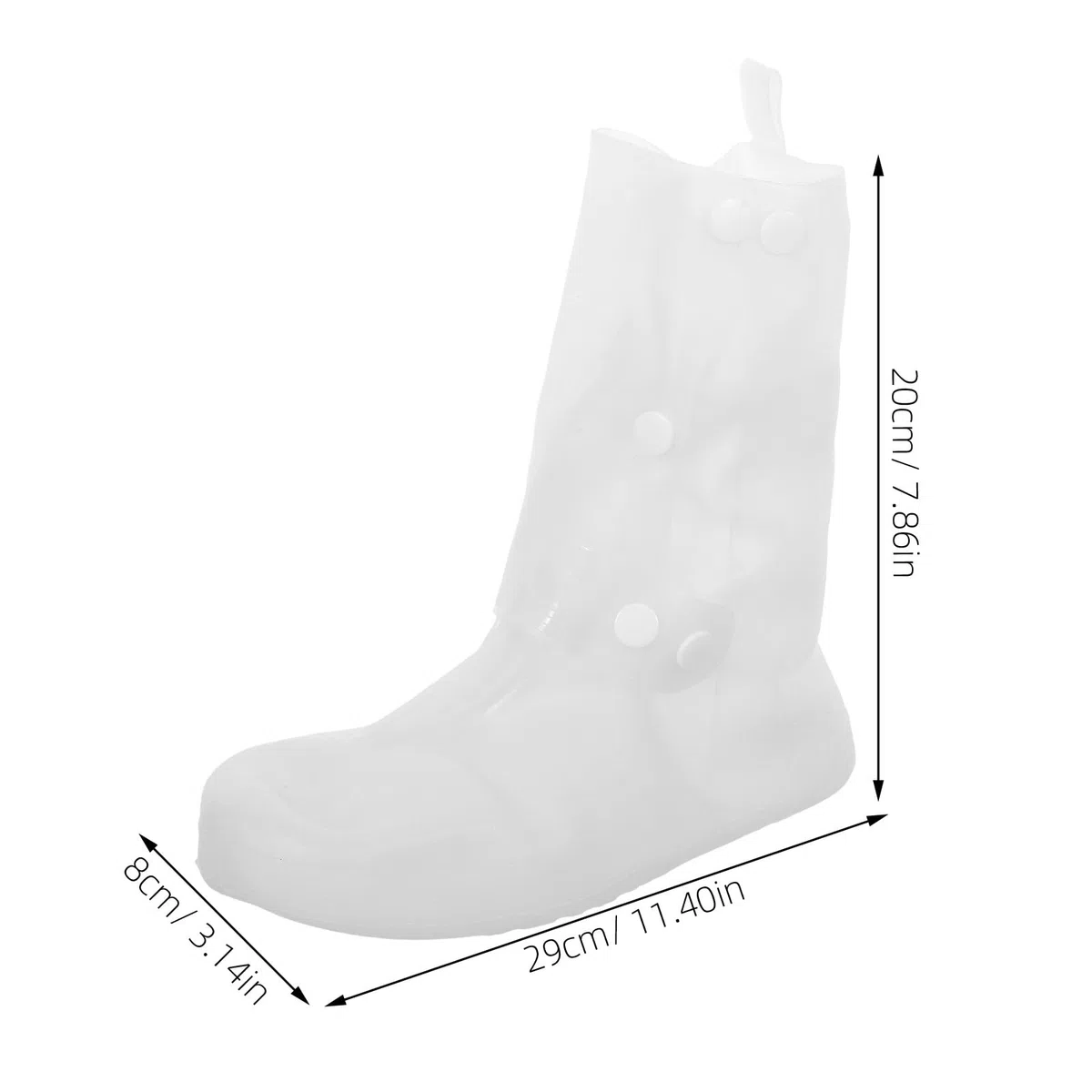 BESPORTBLE 2 pares de cubrezapatos impermeables: cubrezapatos antideslizantes para la lluvia, cubrebotas de lluvia, fundas impermeables para zapatillas, para viajes y ciclismo al aire libre, talla