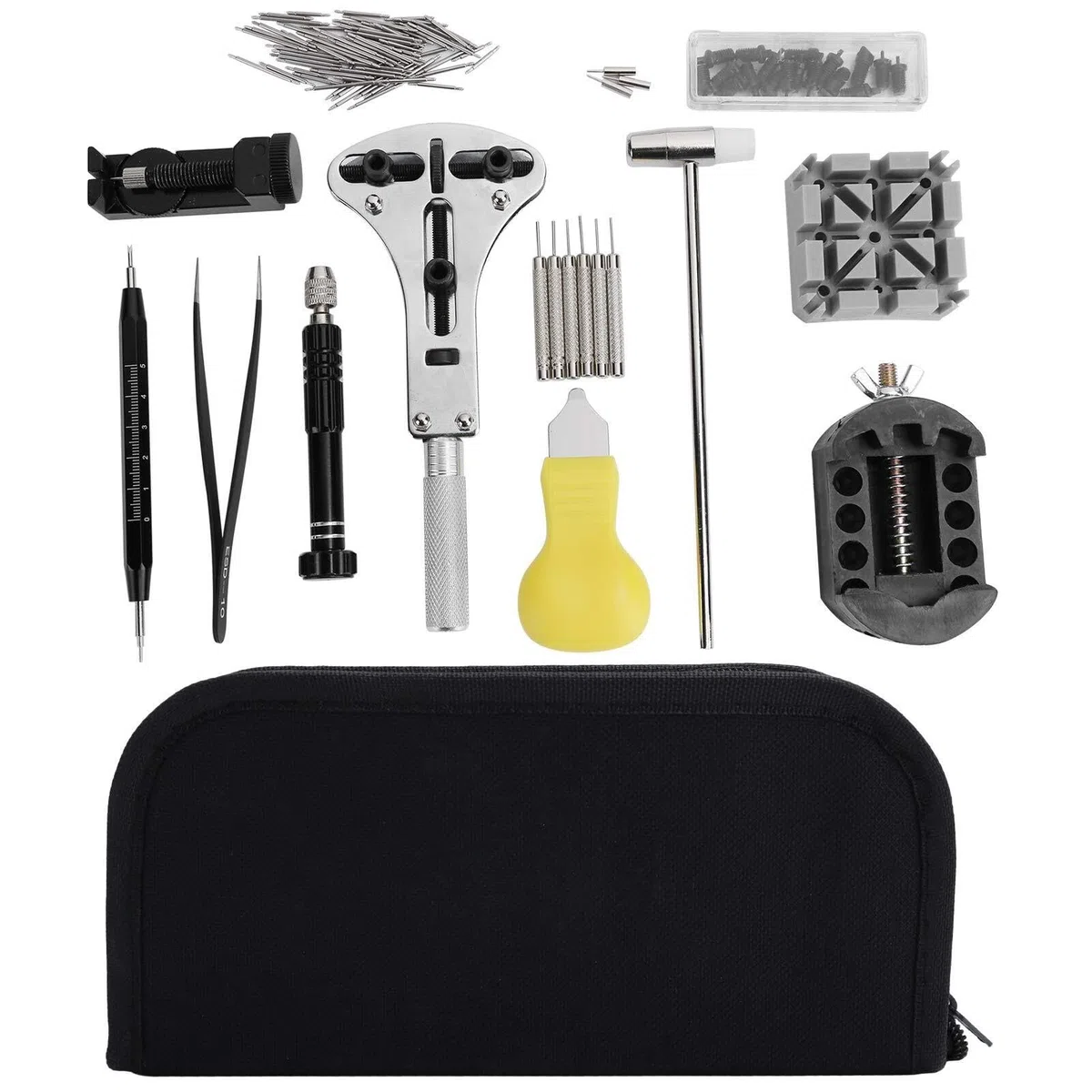 Kit de reparación de Relojes, Kit de Herramientas para eslabones de Correa, extracción de Tapa Trasera, Cambio de Pila, Juego de reparación
