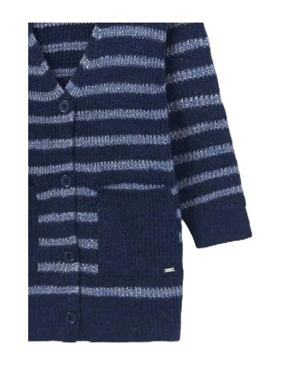 Chaqueta de punto para niña - longitud media, suéter ligero elegante y casual, manga larga, ropa de abrigo para niña para primavera, otoño e invierno, 7313