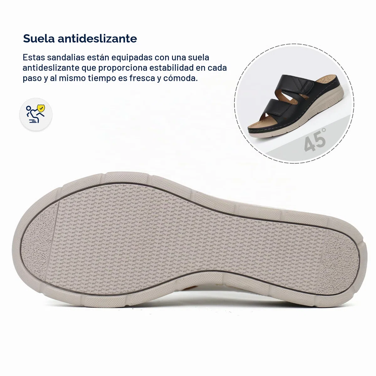 Ortho + Rest Sandalias ortopédicas para mujer con soporte para el arco Sandalias ortopédicas para caminar