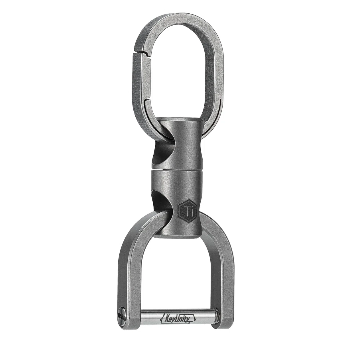 KeyUnity Conector de llavero giratorio de doble extremo KA15, organizador de llaves giratorio de titanio para mosquetón, carillón de viento, planta, accesorio de bricolaje