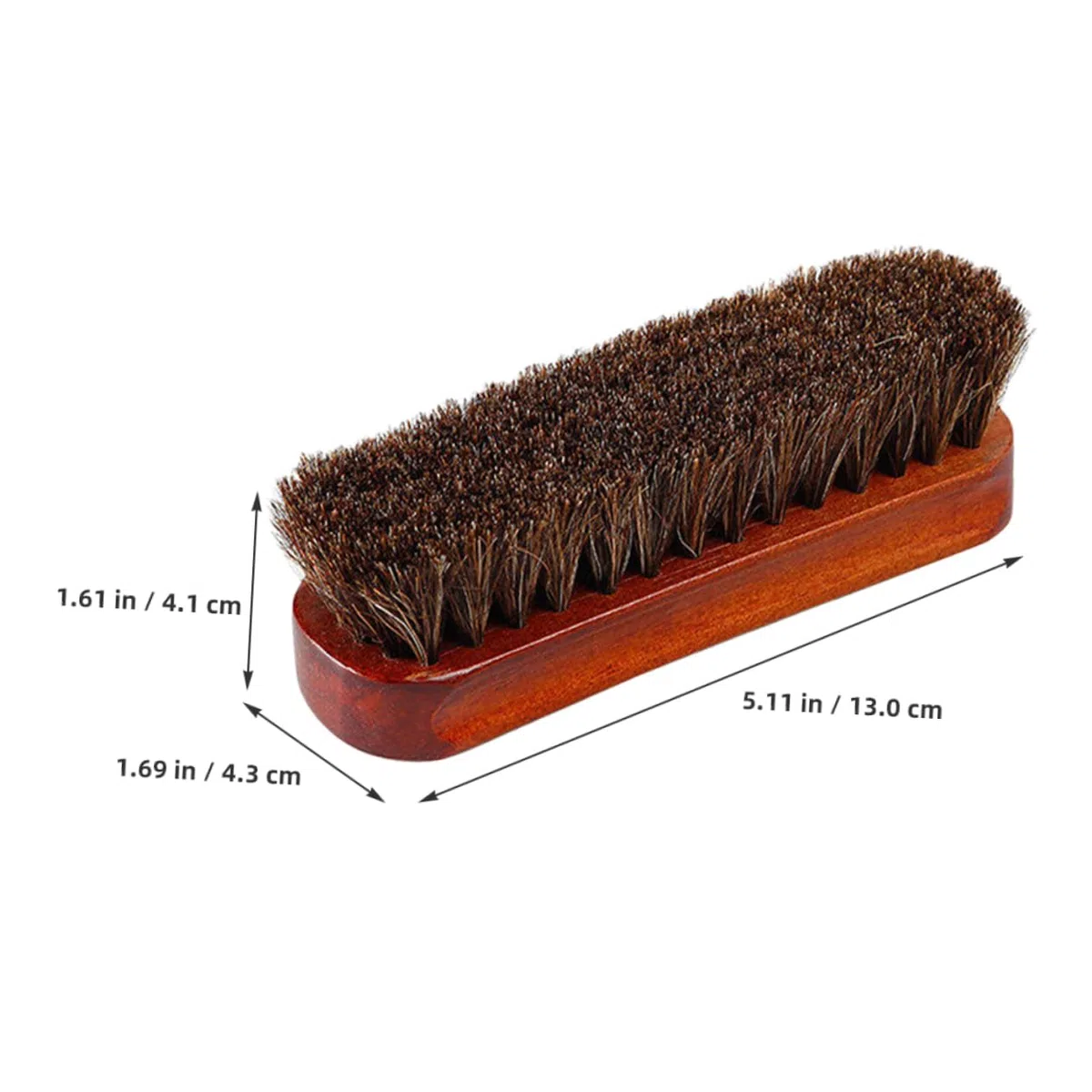 FOMIYES Cepillo De Madera para Pelo De Caballo Limpiador De Zapatos Cepillo para Pulir Zapatos De Limpieza De Cerdas De Pelo Kit De Limpieza De 2 Piezas x 4