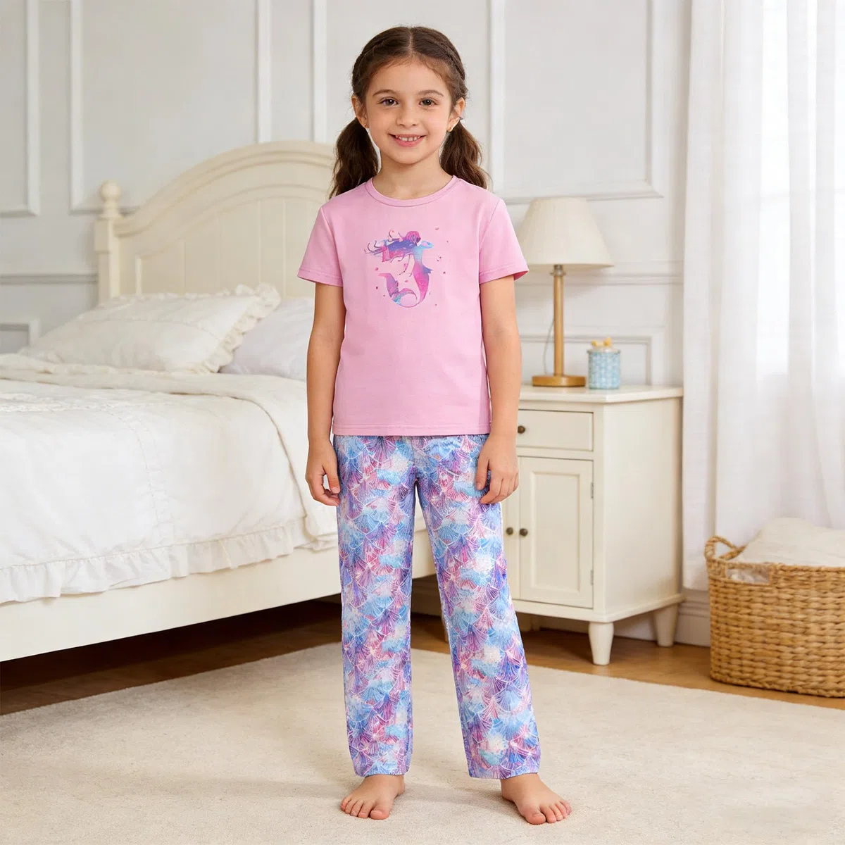 Conjuntos de ropa verano para niña,tops con pantalones cortos Camiseta niña Casual Conjunto 2 Piezas Moda festiva bebé monocolor, linda traje niños 1 a 6 años