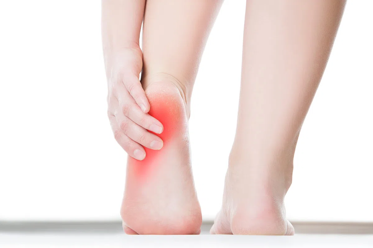 KINGMED Plantillas Ortopédicas para el Tratamiento del Espolón Calcáneo con Soporte del Arco Metatarsal Cubierta de Tela Termoplástica a Cuadros 1 Par x 2 Piezas 42
