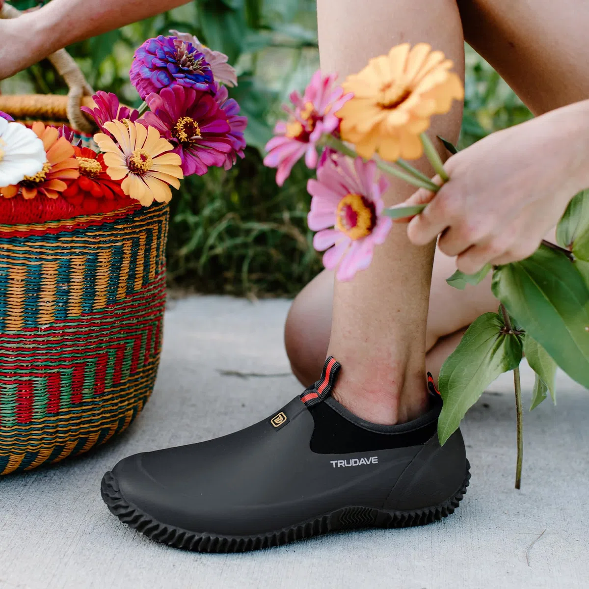 Trudave Zapatos de jardín para hombres y mujeres, zapatos de goma impermeables con neopreno de 4.5 mm, botas de lluvia para mujer, para jardinería, talla 6-13