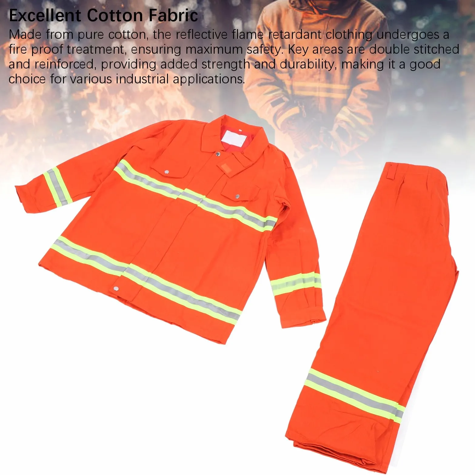 Traje de Seguridad Ignífugo, Mono de Trabajo con Aislamiento Térmico, Equipo de Protección para Entornos de Trabajo de Alto Riesgo