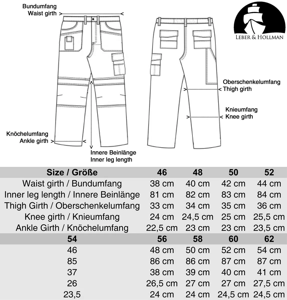 Leber&Hollman Leber&hollman Canver Cargo Hombre (Pack de 1)