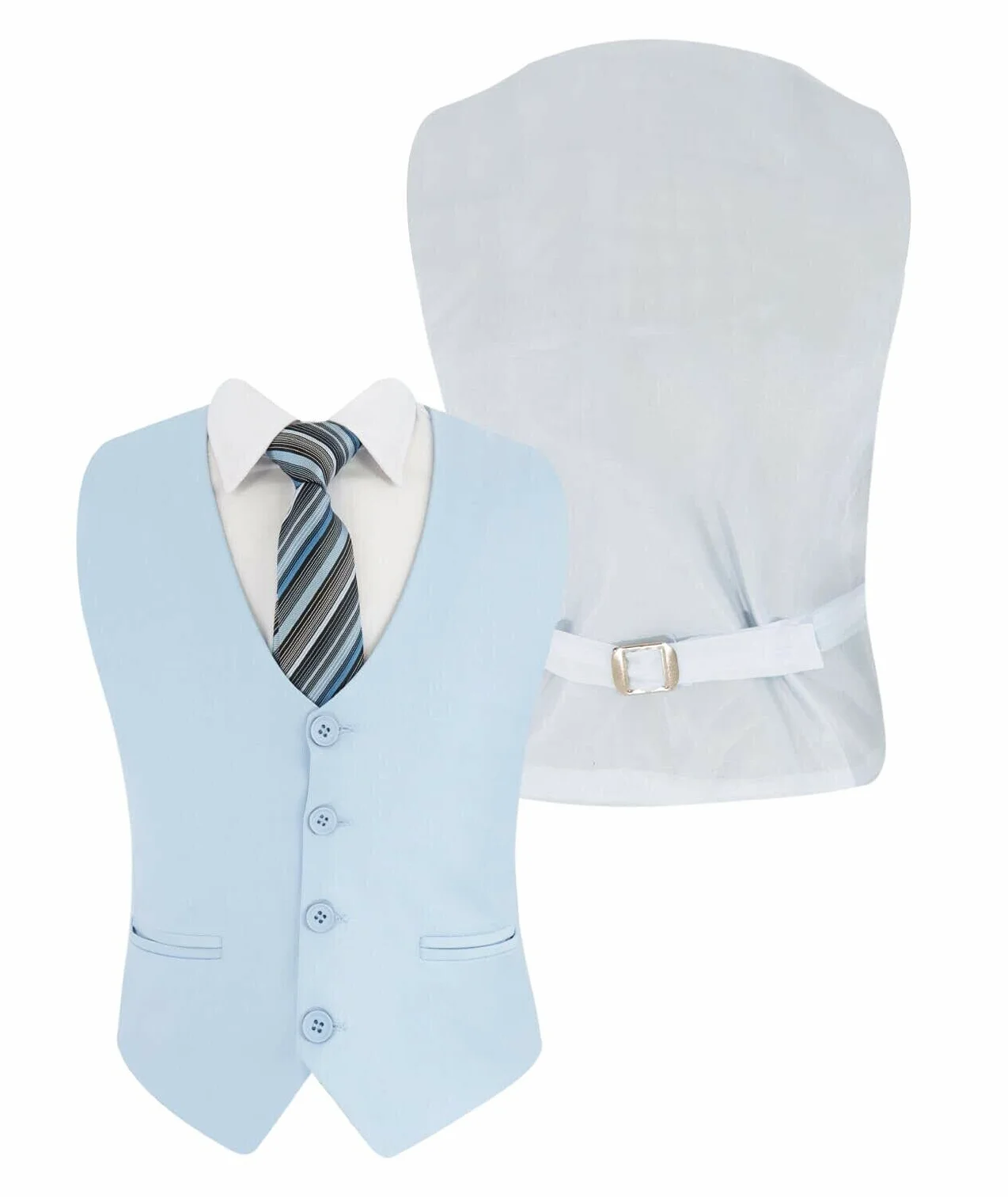 SIRRI Conjunto de 3 o 6 piezas para comunión o boda, 3 Piezas Azul, 7 años