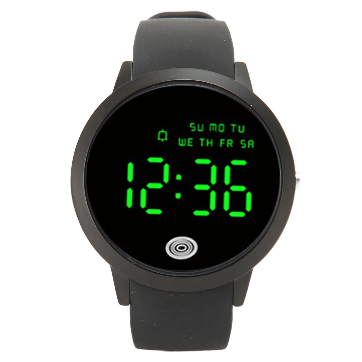 LJCM Reloj, Pantalla a Color Redonda Retroiluminada a Prueba de Golpes Simple 12 24 Horas de Conmutación SHO Hombres Reloj Digital para el Trabajo (Talla Grande)