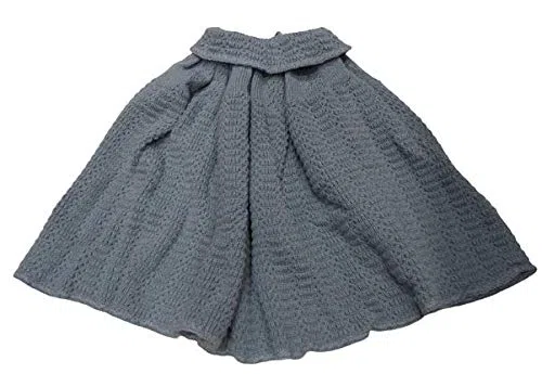 TOQUILLA DE PUNTO ABUELA, PELERINA, COLOR GRIS