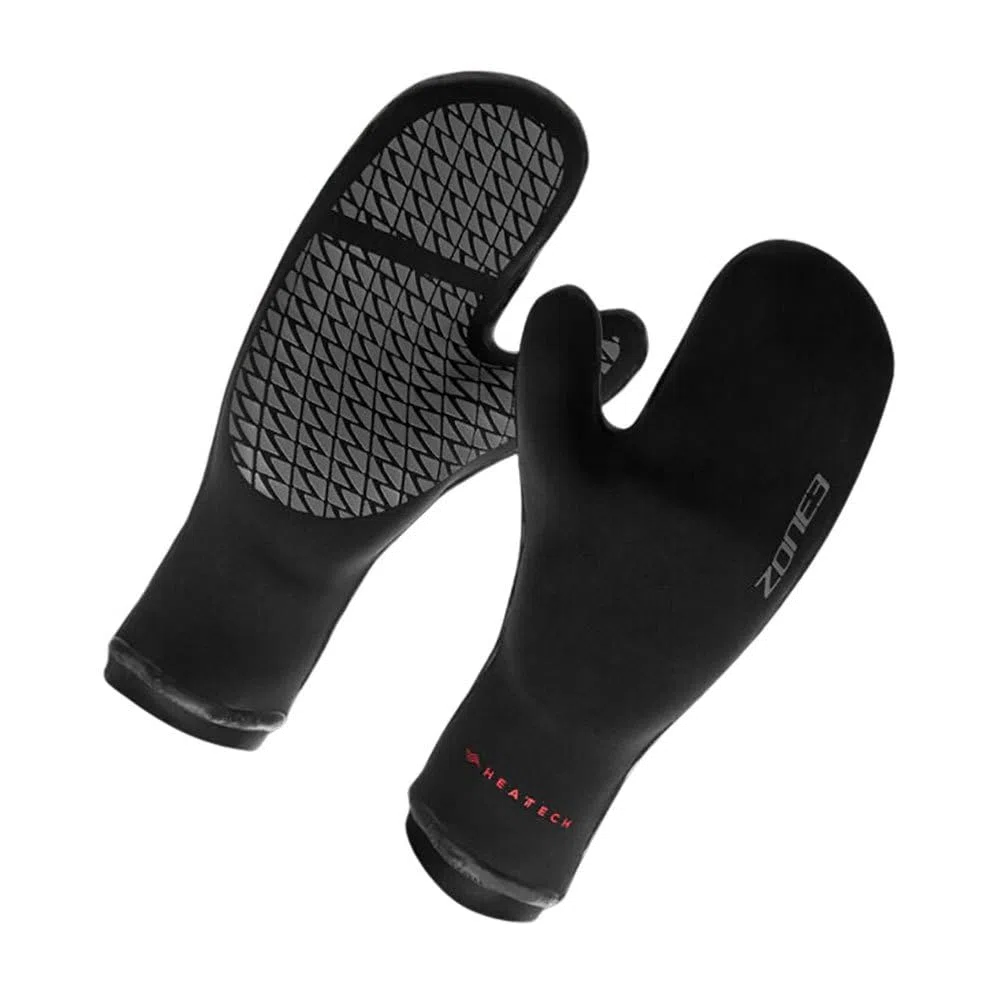 ZONE3 2024 Thermo Tech Warmth Swim Mitts NA24UHTM101 - Black/Silver/Red