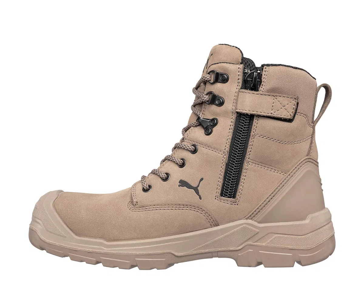 PUMA Conquest Stone High Safety 630740801000045 Safety Conquest STONE HIGH S3 CI HI HRO SRC 630740801000045 Botas de seguridad S3 calzado duradero y resistenteHombre