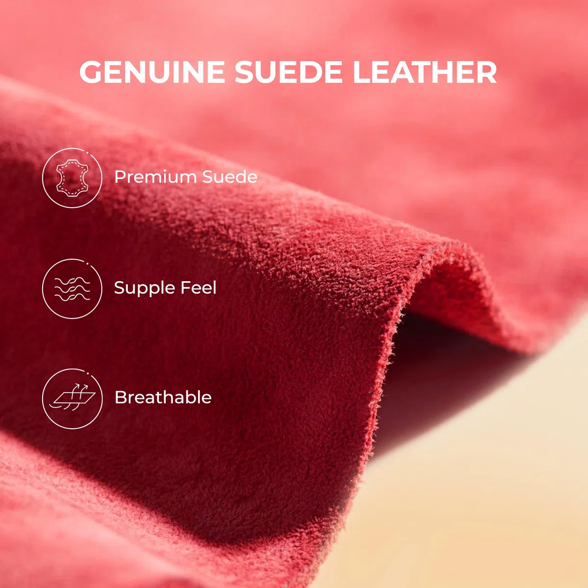 DREAM PAIRS Botas de nieve de invierno para mujer, de piel de ante auténtico, clásicas, cálidas, antideslizantes, cómodas, para exteriores e interiores, Rojo -, 37 EU