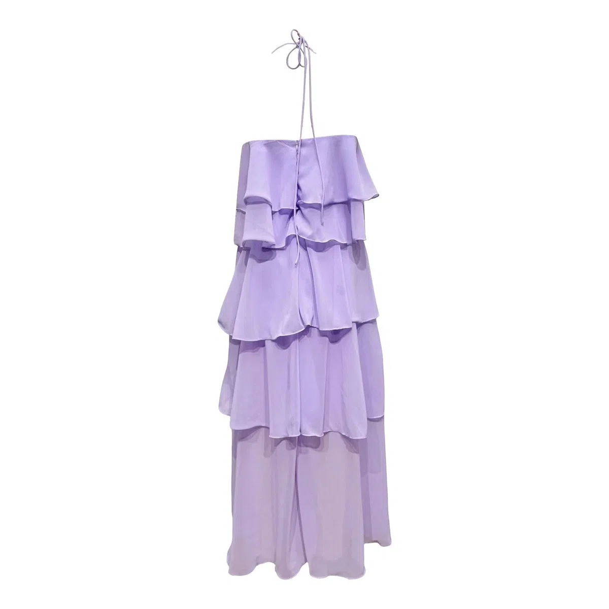 Generisch Elegante vestido de gasa con estampado floral de manga larga, vestido formal de noche para fiestas y bodas