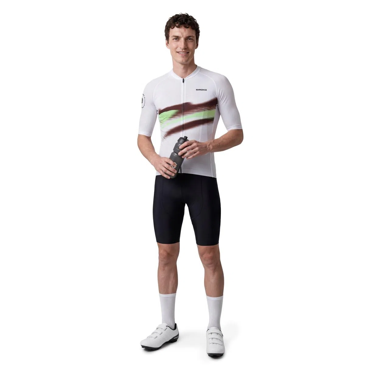 SIROKO Maillot de Manga Corta Ultraligero Ciclismo M3 NRC White Blanco