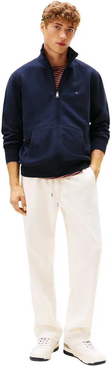 Tommy Hilfiger Essential Fleece Stand Collar Mw0mw41759 Sudadera con Cremallera Hombre (Pack de 1)