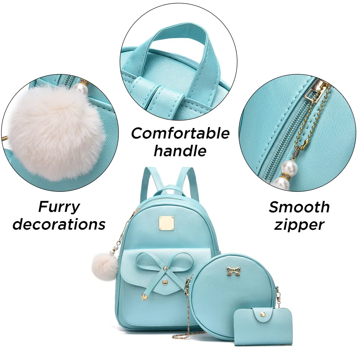 IHAYNER Ncdxs309037 - Mochilas para mujer (paquete de 3)