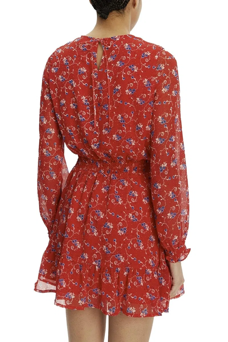 Tommy Jeans Long Sleeve Dress with Floral Print Vestido Mujer