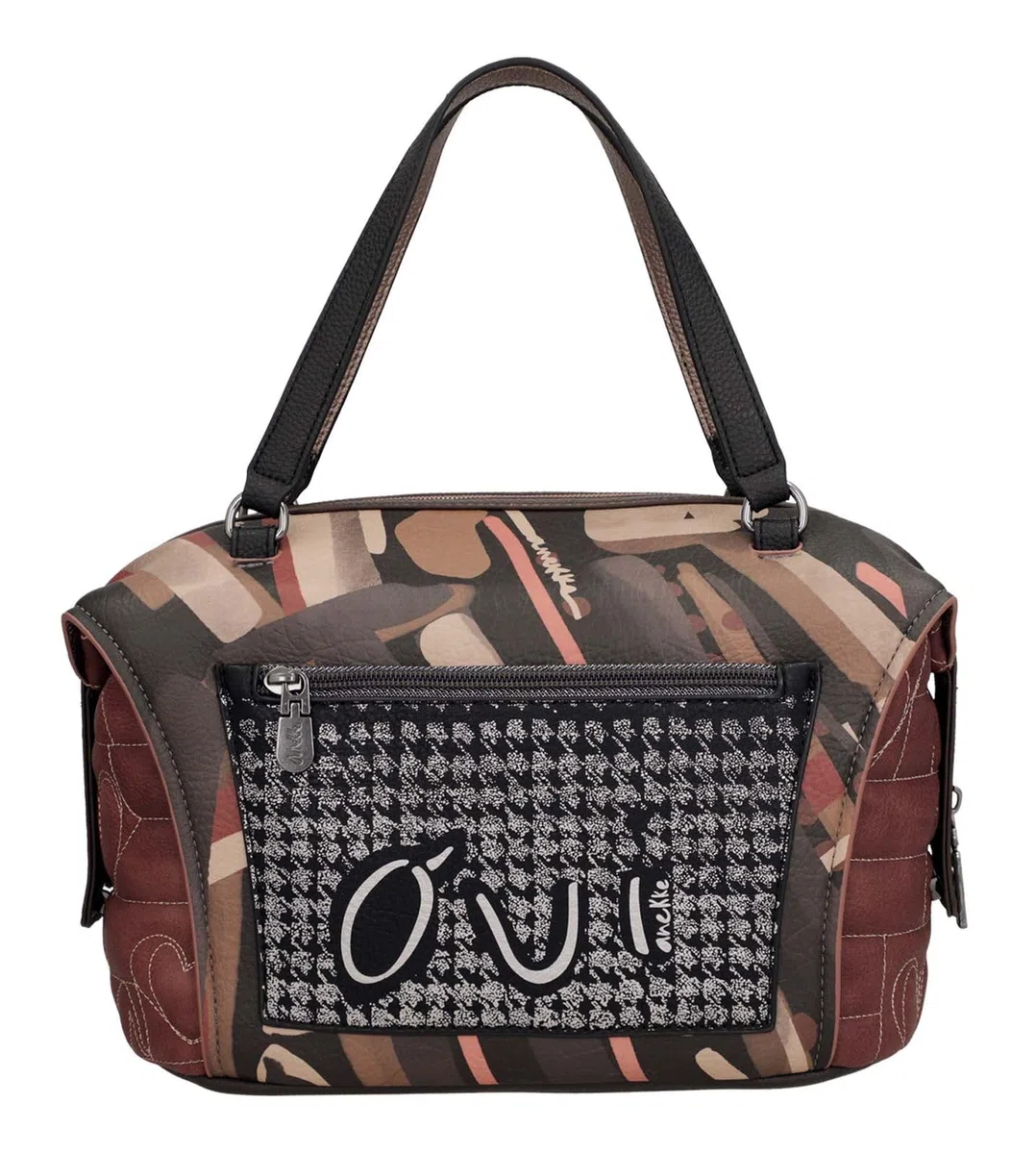 Anekke Bolso de Asa Corta Colección Mademoiselle | Bolso para Mujer | Cierre con Cremallera y Varios Compartimentos | Medidas 28x22x13 cm