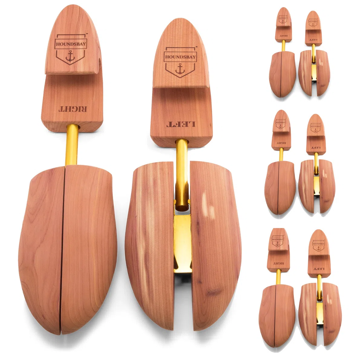 HOUNDSBAY Árbol de zapatos de cedro - Árboles para zapatos para hombres y mujeres, tenis, ensanchador y moldeador