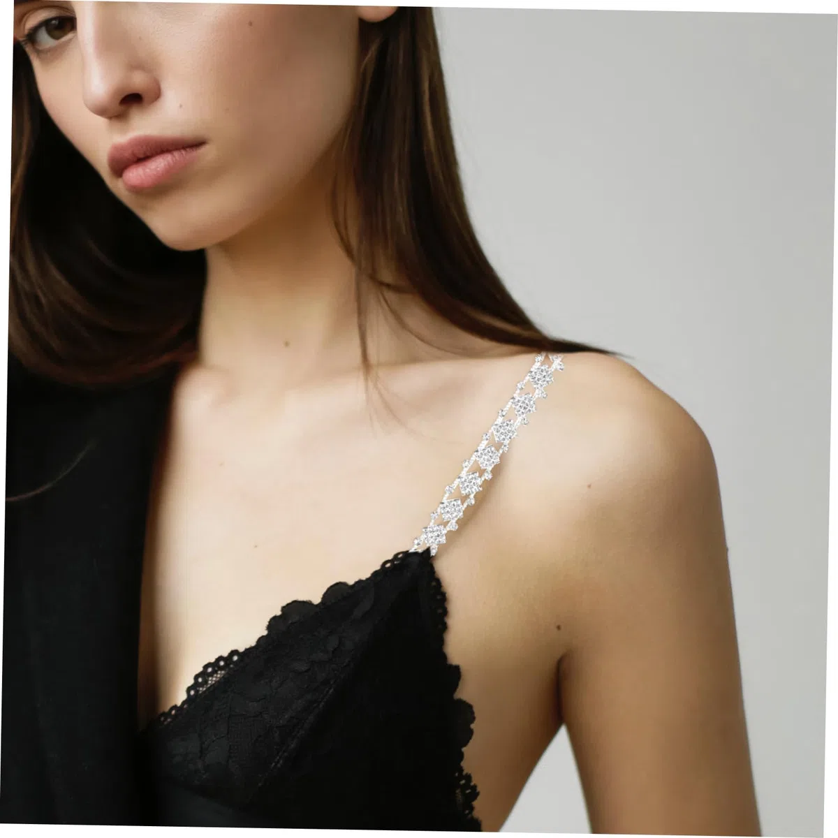 BESPORTBLE Correas Del Sujetador Cabestro Invisible Cinturón De Diez Diabazas Para Boda Blusas Sin Tirantes Para Mujer Correas De Sujetador Accesorios Acrílico Plata