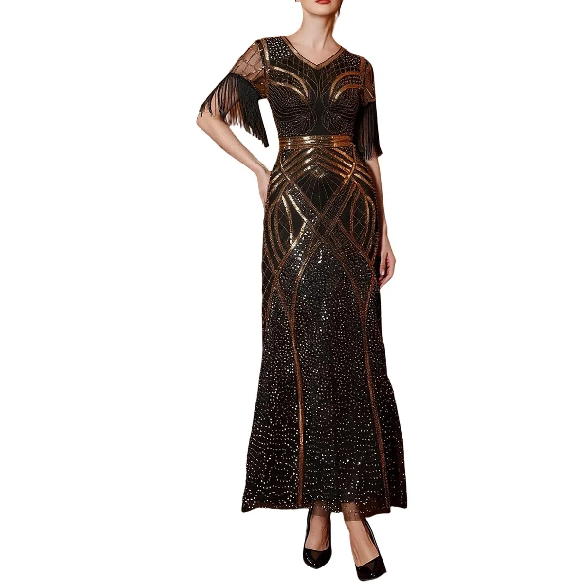 Vestido Mujer Elegante Fiesta Vestidos Tallas Grandes Trajes Largos Manga Larga De Ropa Nochevieja Primavera Boda Invitada Invierno Elegantes Otoño
