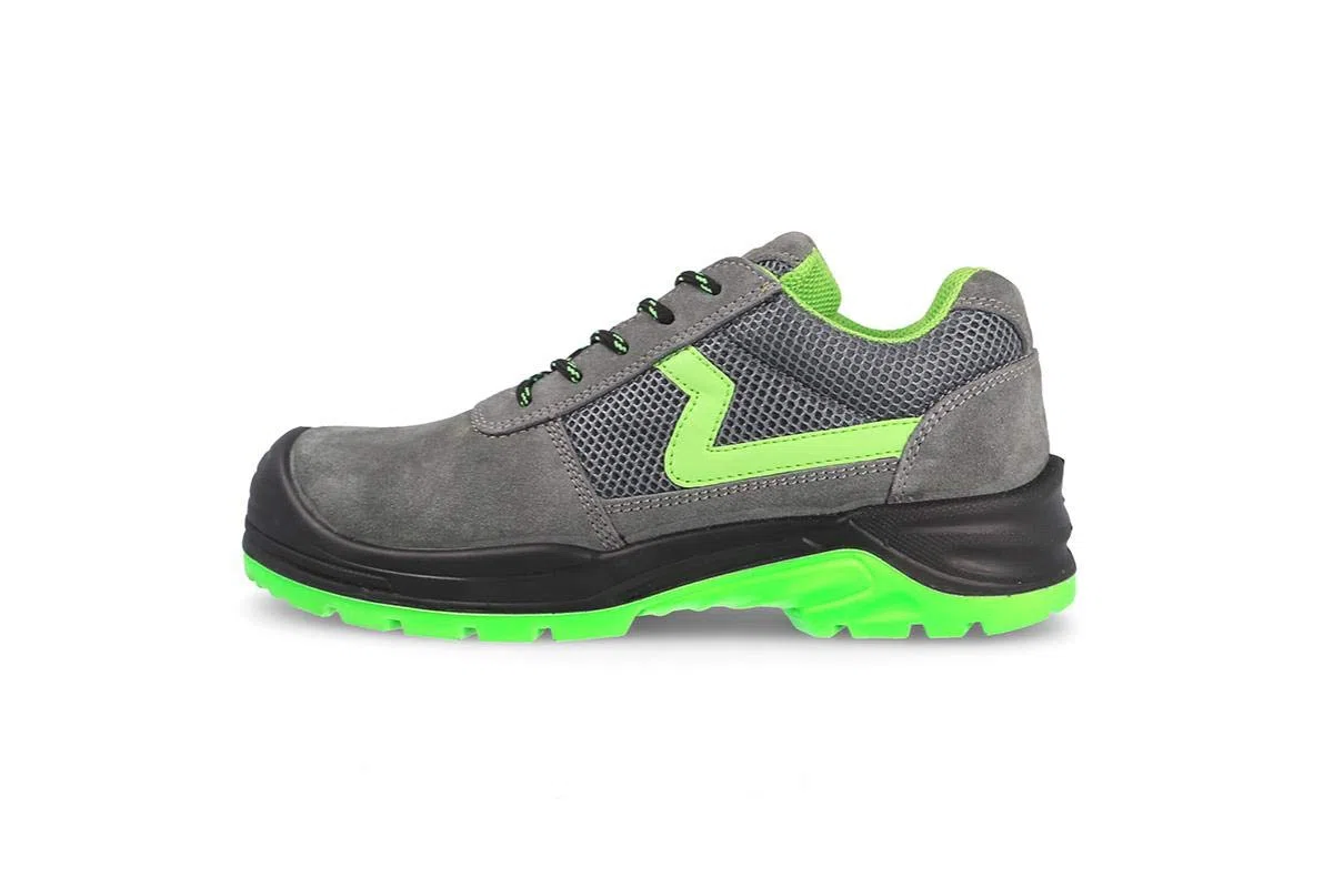 Paredes Zapato Seguridad Carbono Plus, Color Gris y Verde - Talla 47 EU