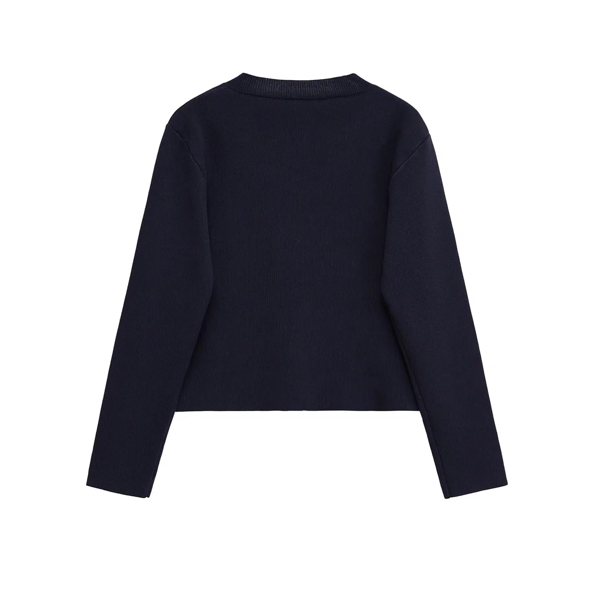 Cárdigan de Punto Manga Larga con Cuello Redondo y un Solo botón for Uso Diario principios otoño, Chaqueta, suéter versátil Cárdigan Mujer