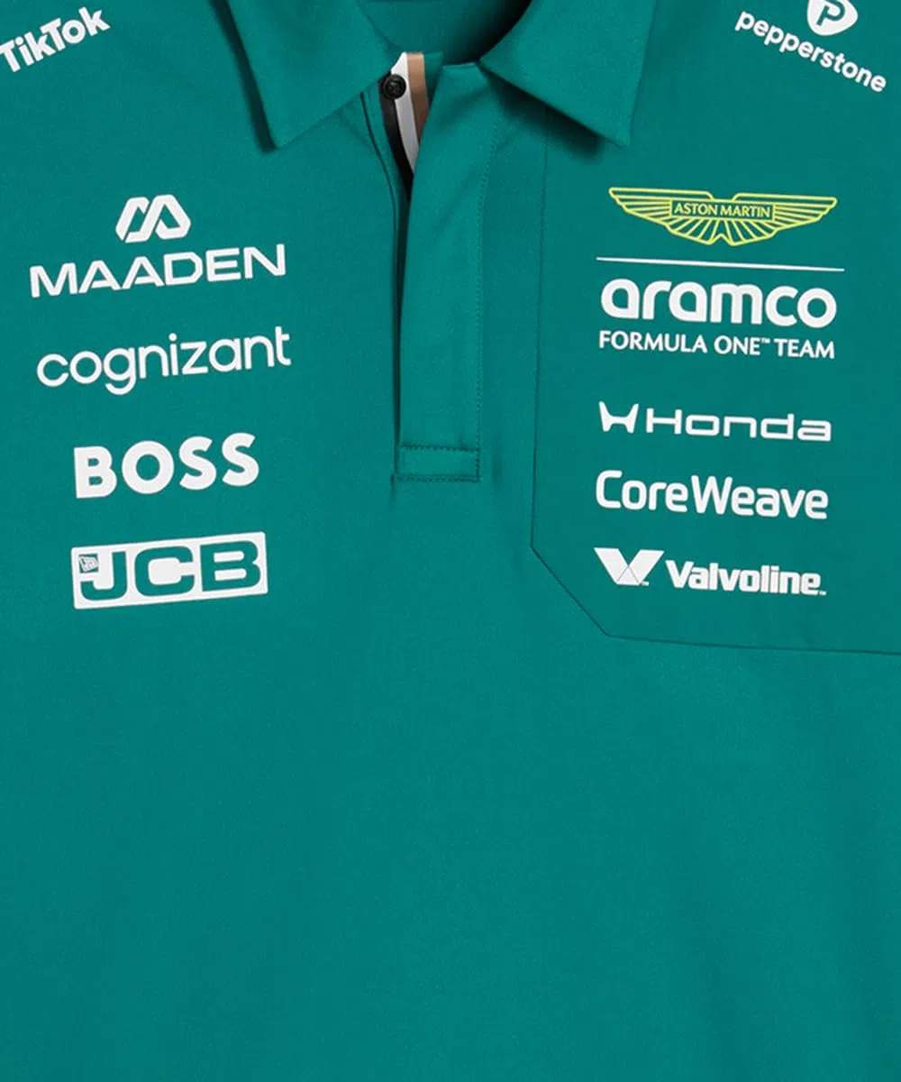 PUMA Aston Martin F1 2026 Polo del Equipo para Hombre – Verde