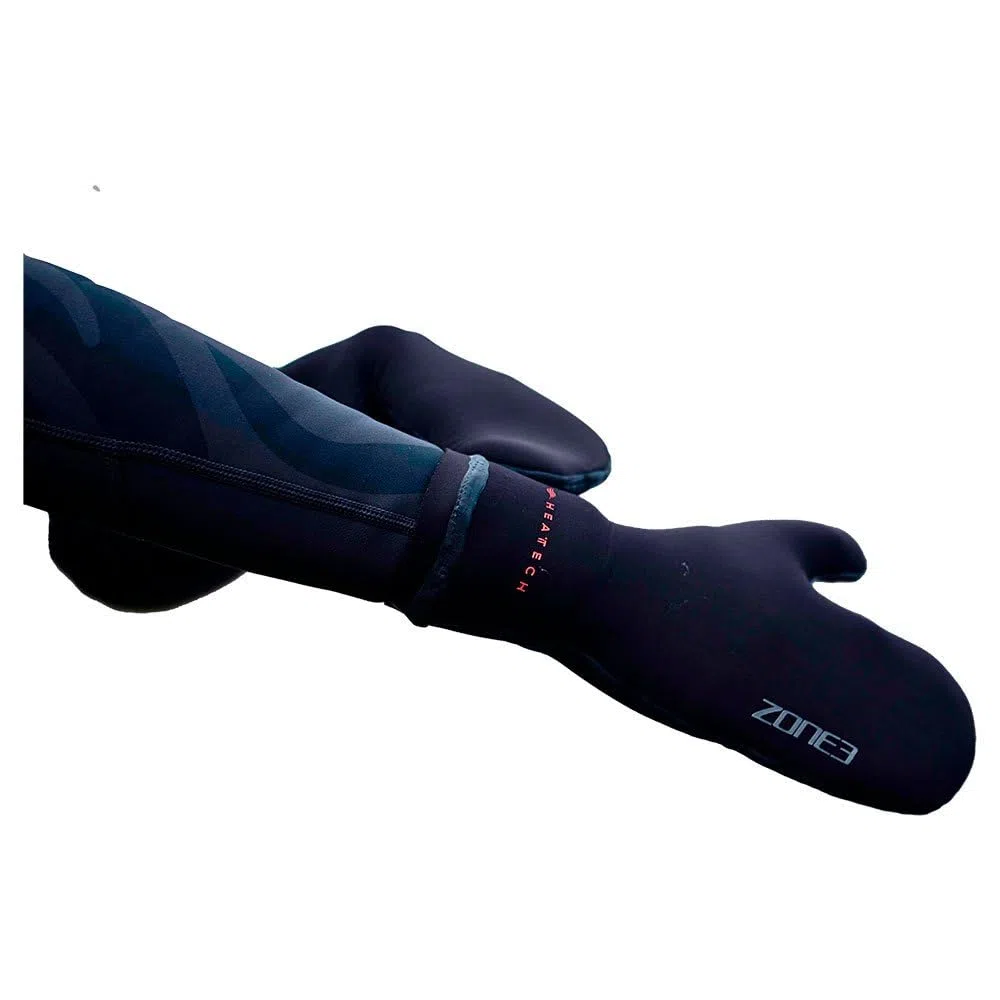 ZONE3 2024 Thermo Tech Warmth Swim Mitts NA24UHTM101 - Black/Silver/Red