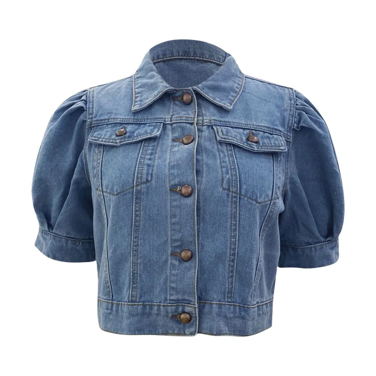 Chaqueta Vaquera Mujer Corta, Cazadora Vaquera Mujer Chaqueta Vaquera Occidental Elástica Holgada De Manga Larga con Botones Y Bolsillos Chaqueta De Entretiempo Chaqueta Mujer Chaqueta Universitaria