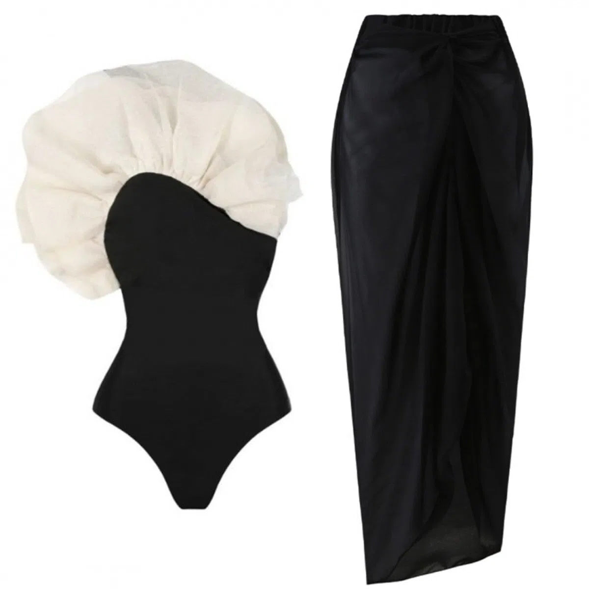 Traje de Bao para Mujer Top Dos Piezas Sexy Elegante Conjuntos de Bikini Control Vientre Baador Playabikini Top mujerHolgado y cmodo
