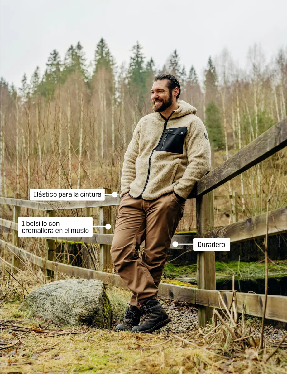 RevolutionRace Outdoor Basic Pants para Hombre, Pantalones de Senderismo para Todas Las Actividades al Aire Libre