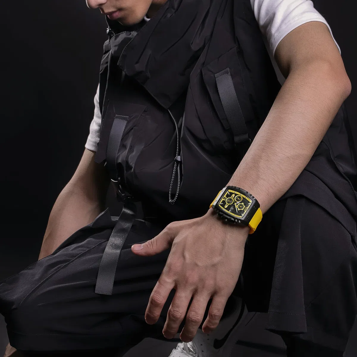 Naviforce Reloj de Cuarzo para Caballero con indicador automático de Fecha y Semana, Reloj de Pulsera analógico