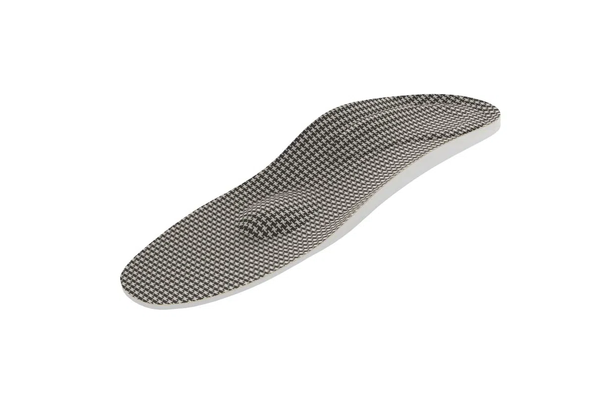KINGMED Plantillas Ortopédicas para el Tratamiento del Espolón Calcáneo con Soporte del Arco Metatarsal Cubierta de Tela Termoplástica a Cuadros 1 Par x 2 Piezas 42
