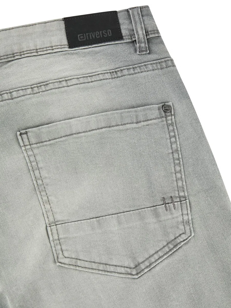 riverso Pantalones vaqueros para hombre RIVChris Straight Fit Jeanshose Algodón Denim Stretch Negro Azul Gris w29 w30 w31 w32 w33 w34 w36 w38