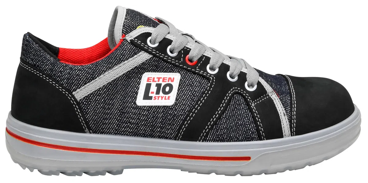 ELTEN SENSATION Up Low ESD S3, Zapatos de seguridad para hombre, ligero, puntera de acero, material superior: piel + textil, forro interior: textil (transpirable), talla 43