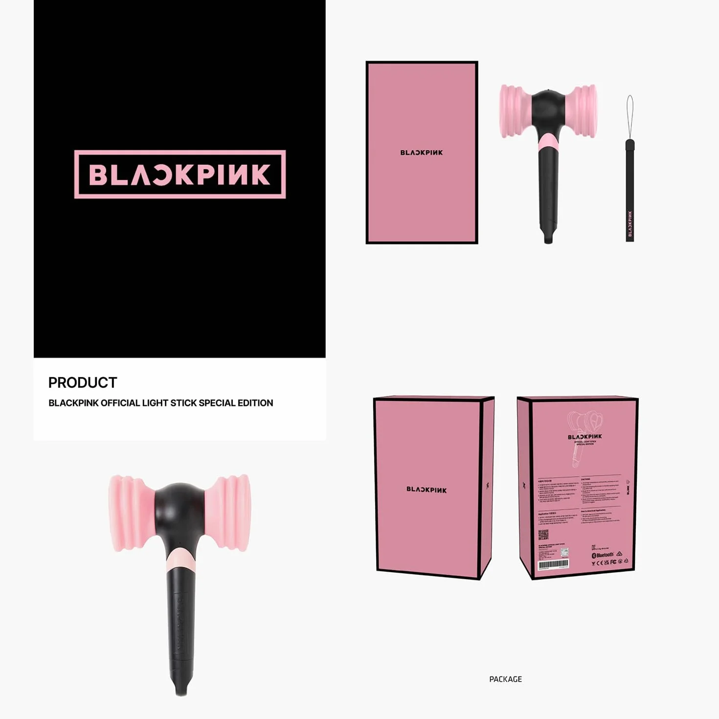 BLACKPINK OFFICIAL LIGHT STICK SPECIAL EDITION + 1 Miniature Keyring