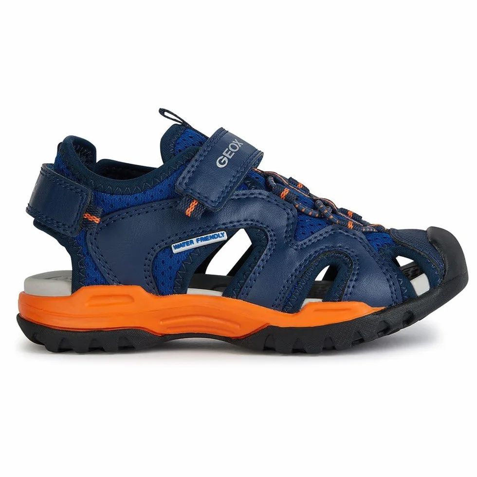 Geox J Borealis Boy C, Sandalia, Royal Orange, 34 EU